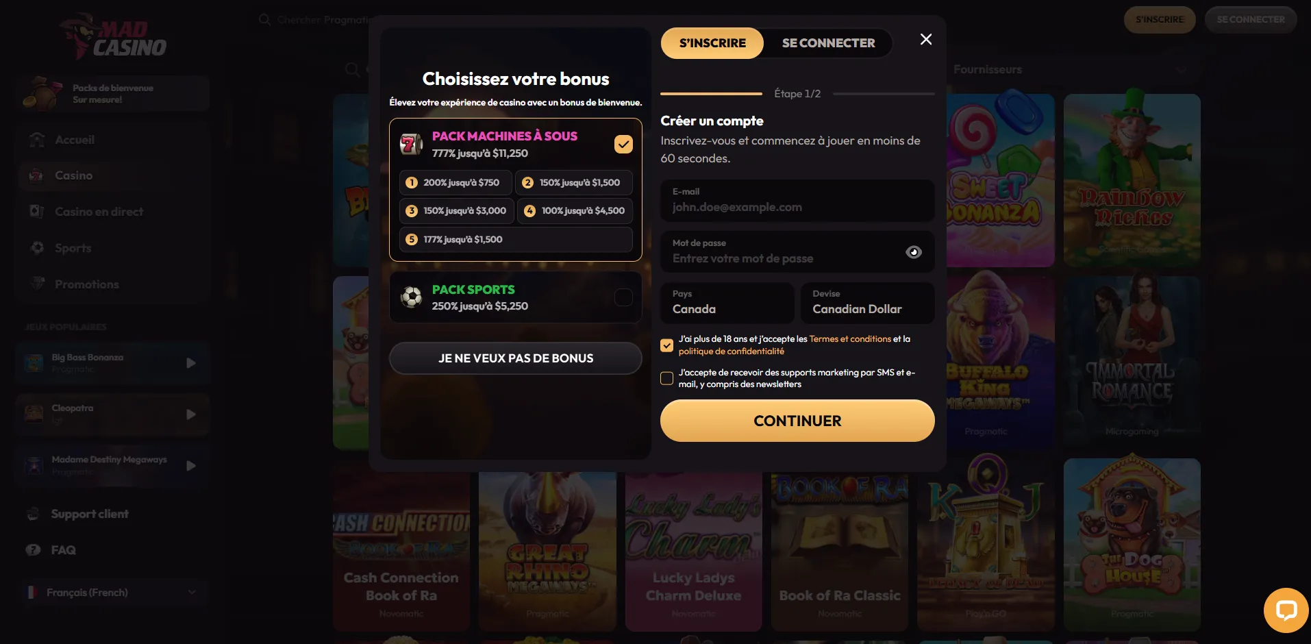 MadCasino – Captures d’écran (1/4)