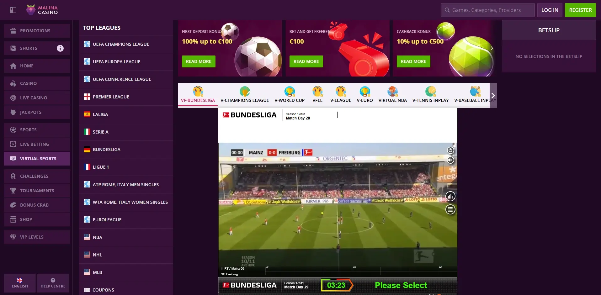 MalinaCasino – Screenshots (1/4)