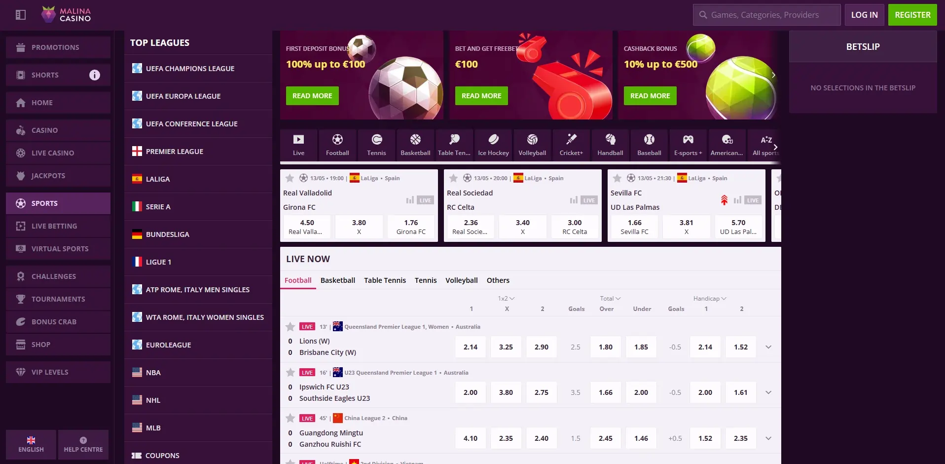 MalinaCasino – Screenshots (2/4)