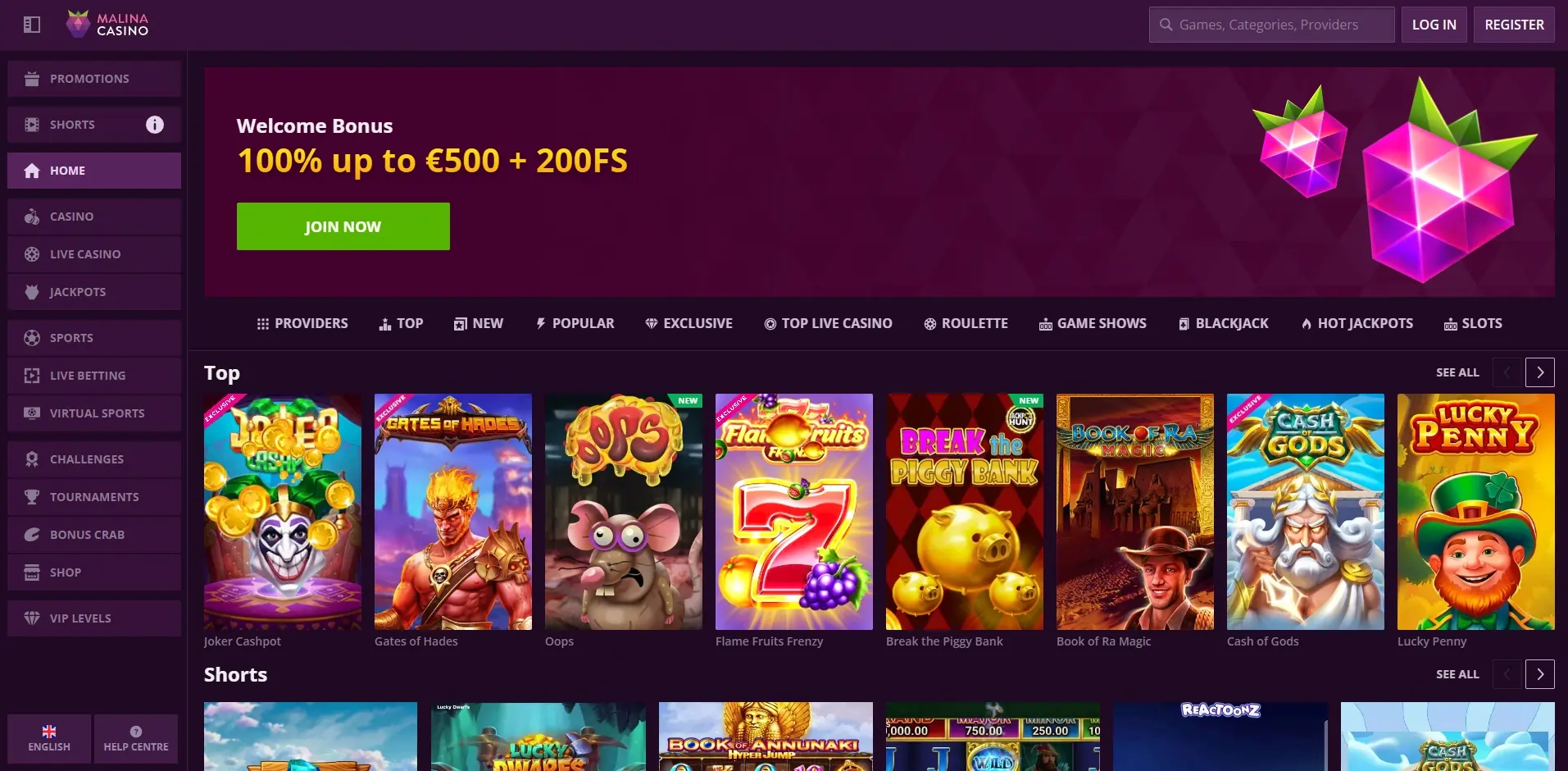 MalinaCasino – Screenshots (4/4)