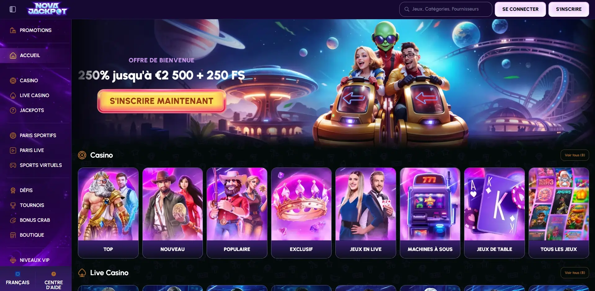 NovaJackpot – Screenshots (2/3)