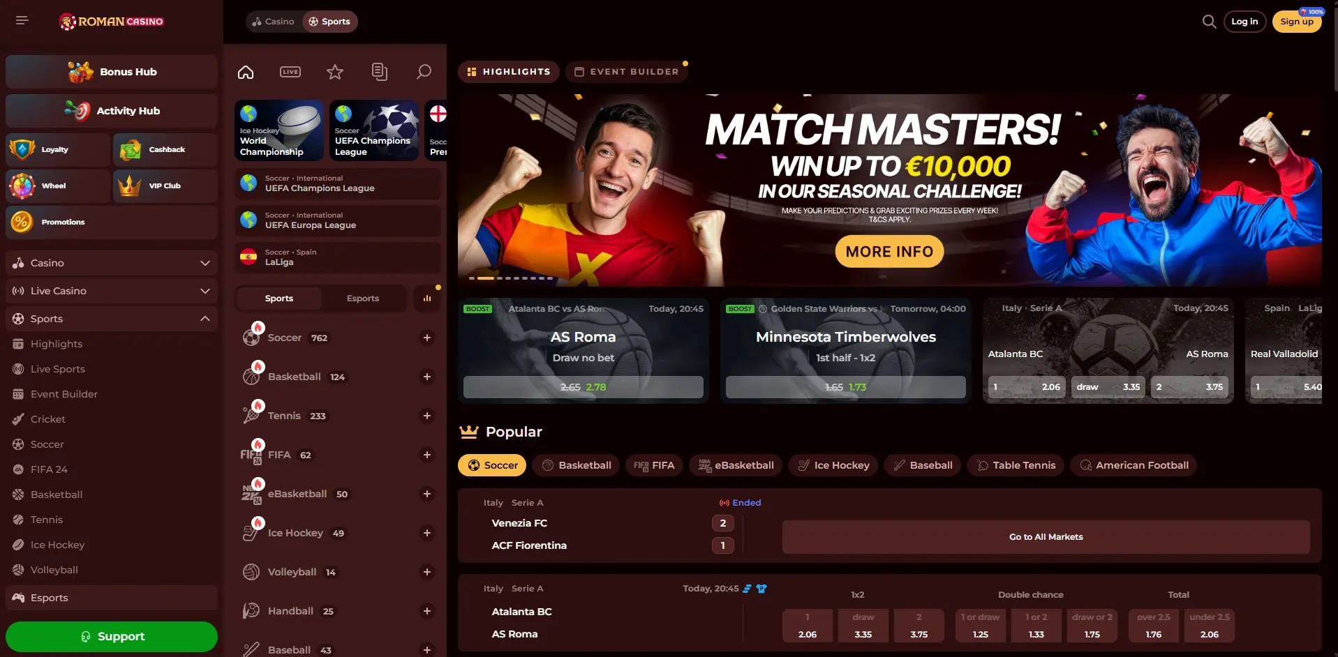 RomanCasino – Screenshots (2/3)